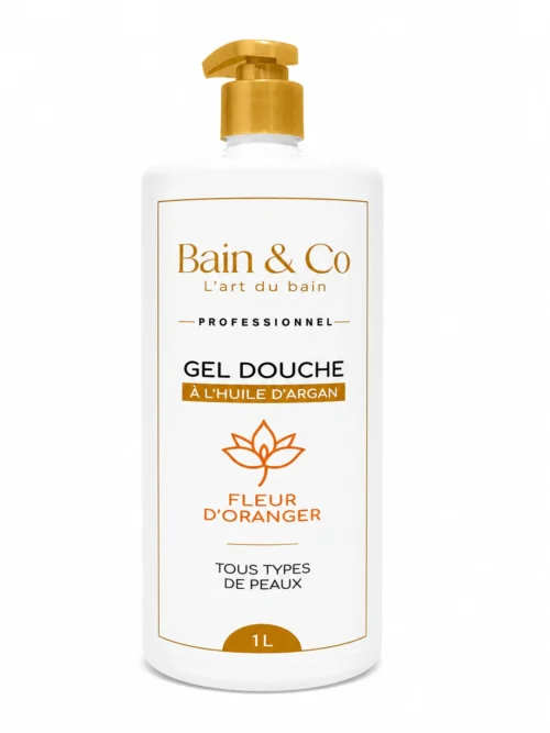 Gel Douche à l'huile d'argan - Fleur d'oranger 1L