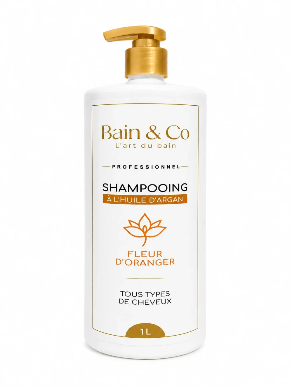 Shampooing à l'huile d'argan - Fleur d'oranger 1L